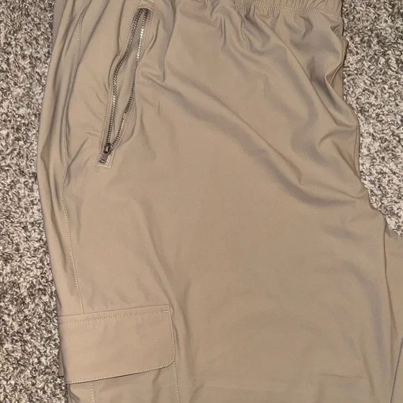 LAST CALL BEFORE DONATION Tan Old Navy Joggers-With Cargo AND Zip Pockets - Picture 3 of 3